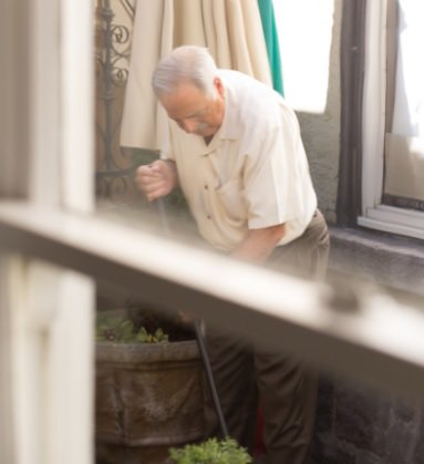 Caught working hard. :)