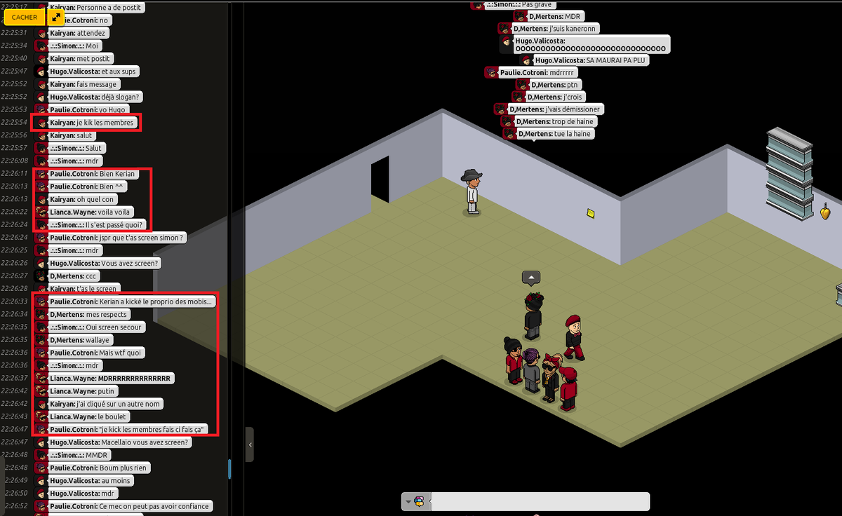 ScuroFamiglia's tweet photo. Quand on laisse @KeriouHabboFR aider à un saccage sur @HabboFR, ça donne à peu près ça... #Pickall #Fail #QIdeBO https://t.co/1jF0kJfQtP