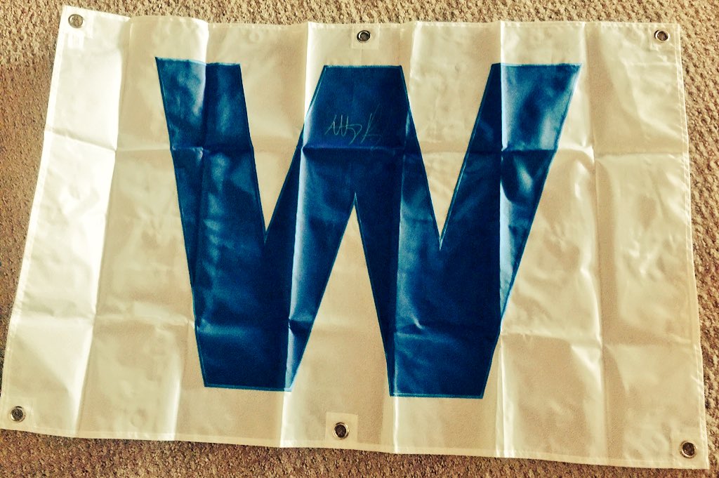 Day 5: autographed W flag #flythew Remember RT for a chance to win