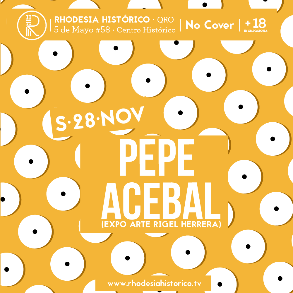 RHHistorico's tweet photo. Hoy el techno-house se apodera de Rhodesia, con los beats desencadenados de @pepeacebal ¿Estás listo? #NoCover. https://t.co/s8HVK4AAYZ