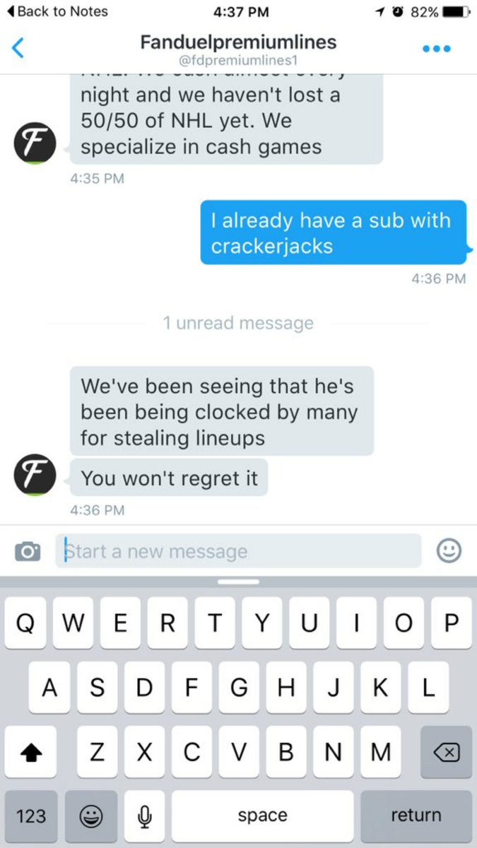 DFScrackerjacks's tweet photo. You mess with us and our subs, you're messing with the entire #dfs community. #BlockParty #DFSScam https://t.co/OyrvjWE3Ow