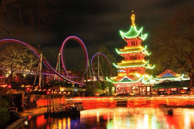 GoVisitDenmark's tweet photo. Glad you had a good time! @toxicmistley: Very lovely evening @Tivoli #daemonen #Copenhagen https://t.co/3uPGLJ7a6B