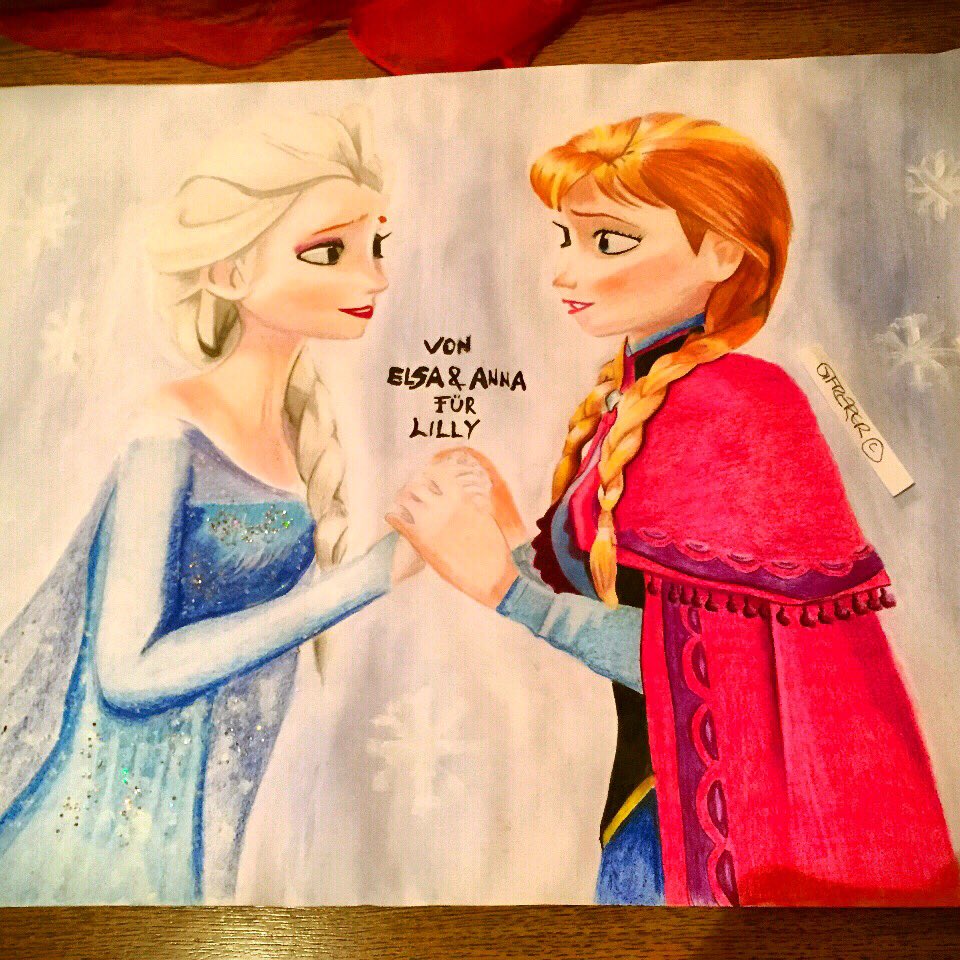 How to Draw Elsa and Anna From Frozen Fever Step by Step Drawing Tutorial -  Dailymotion Video