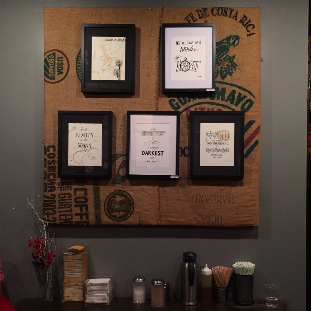 carolstamperart's tweet photo. Some of my typography is @squareonecoffee
#bringhope #sharecourage #handlettering #wordart #font #type #lancasterpa https://t.co/OZxFjMquif