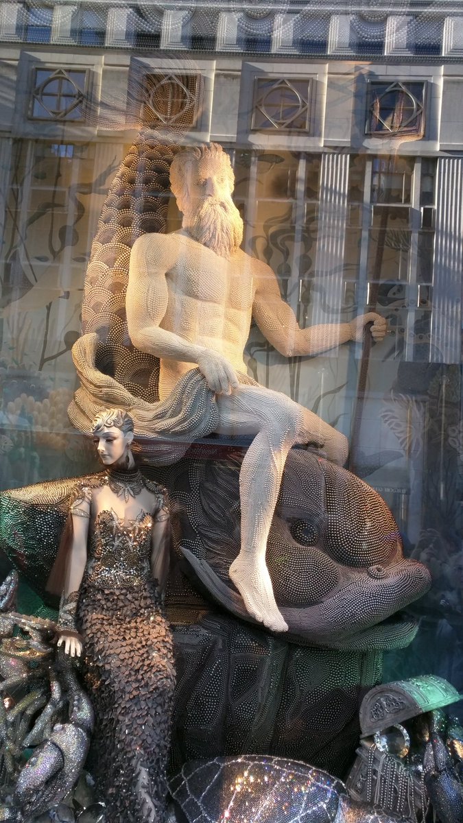 MerlinNation's tweet image. Worth a trip to @BerdorfGoodman to see all their Holiday Windows.
