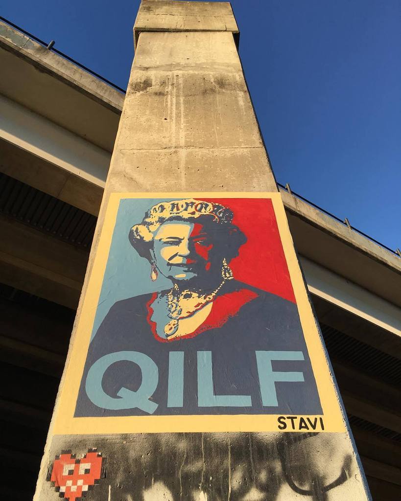 EatTheBeltline's tweet photo. Nice pic from IG: https://t.co/rQMCouD6Ix out on the #beltline #Queen + #MILF = #QILF ?! #nofilter https://t.co/HzBq6MM2SM