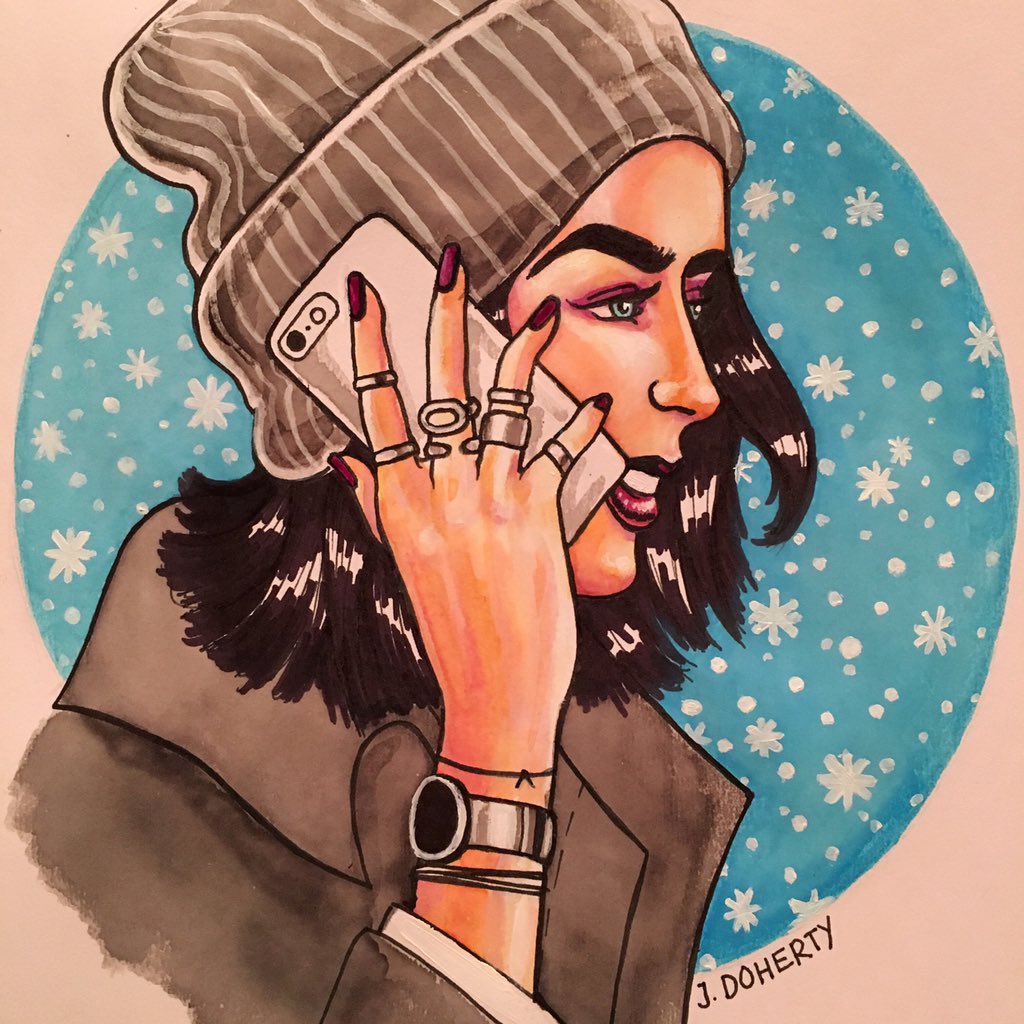 JanineCDoherty's tweet photo. Wintry illustrations ❄️ #jdohdraws #tistheseason https://t.co/H9TIttn2sJ