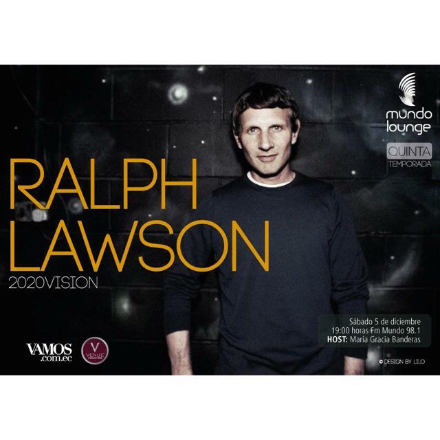 Venueproduction's tweet photo. #MundoLoungeMusic Presents @Ralph2020Vision 05th 19h @fmmundo host @MagraciaB previo aniversario @unlocke 12-12-15 https://t.co/pnxzH4JNpr