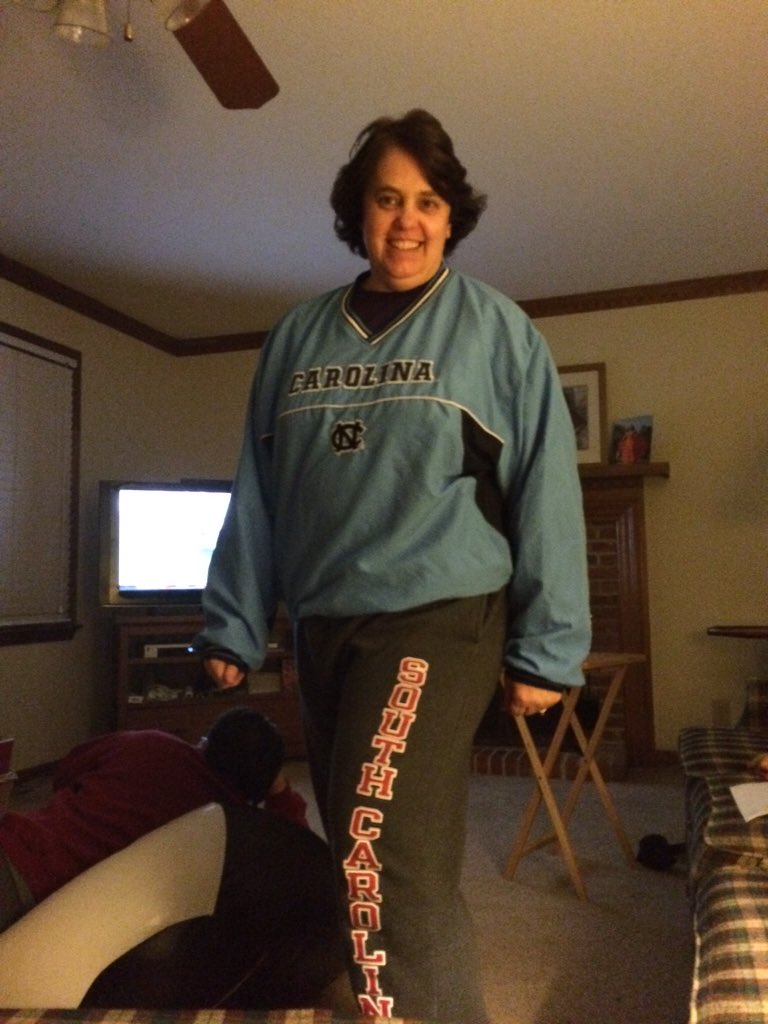 cwhit10's tweet photo. We cheer for two teams: Gamecocks and whoever plays Clemson #GoCocks #GoHeels @Ms_Cynde https://t.co/hJaTIzv5uH