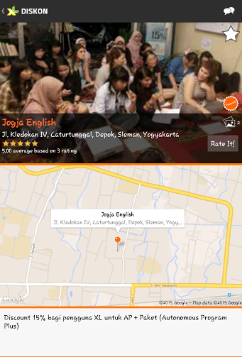 myXL_Jogja's tweet photo. Pngn Lncar Speak English? Yukk join ke @jogjaenglish yg ad di Jl.Kledokan IV &amp; dpetin jg Disc. 15% bgi pngguna XL https://t.co/tUVIrsokDl