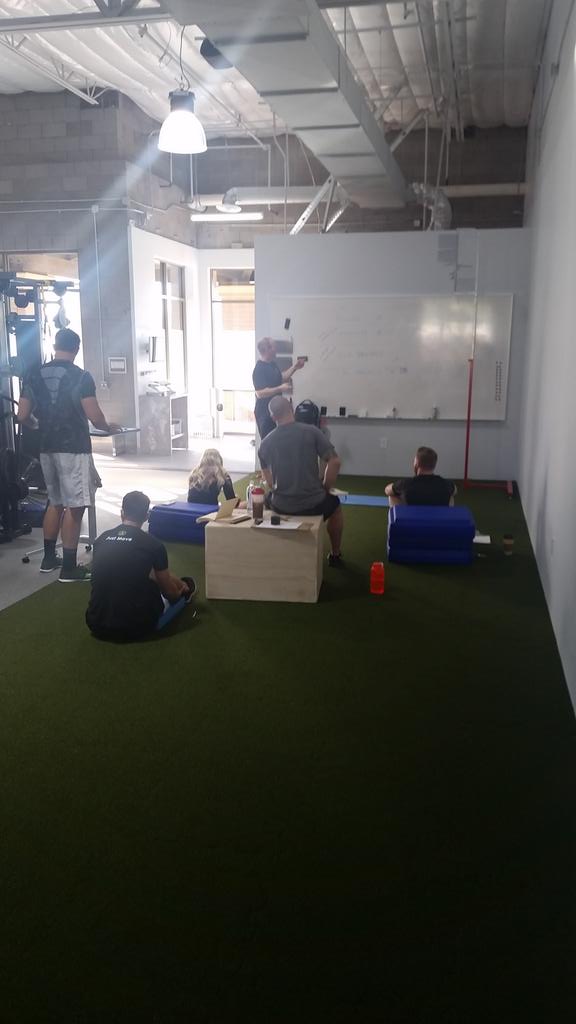 All done training with <a href="/ahadwingolf/">adam hadwin</a> <a href="/C_Renfrew/">Cory Renfrew</a> now we teach with <a href="/jasonglasslab/">Jason Glass</a> <a href="/TheGolfingDoc/">Dr. Harry Sese</a> at @advantagewtd