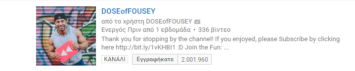 kosteehee's tweet photo. Dude we hit 2mil on DOF channel, congrats! :) @fouseyTUBE  #refilltillthegrindingstartsagain https://t.co/lzo58Nq6kb