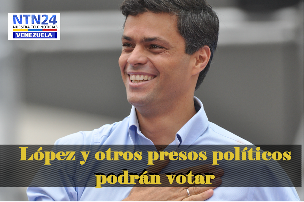 NTN24ve's tweet photo. #ATENCIÓN Autorizan voto de López, Ledezma, Ceballos y otros presos políticos en Venezuela 
https://t.co/FnDnU8ff8Y https://t.co/vtGAERPsS1