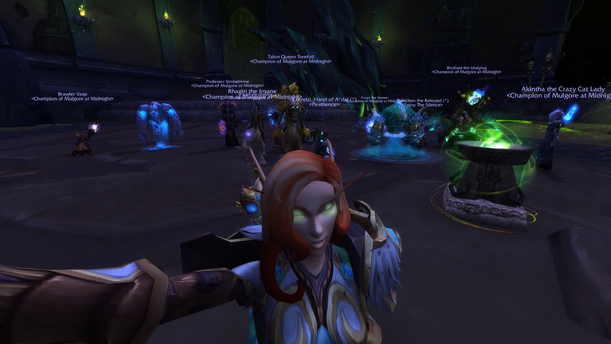 Linthael's tweet photo. Fun times in heroic HFC!  #mulgoreatmidnight #m&amp;m #thebestguild https://t.co/juVv25c8WB