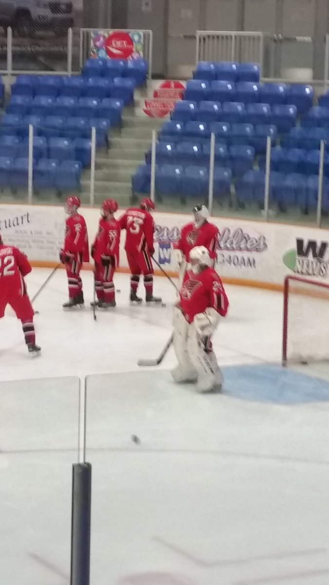 PetersPuck's tweet photo. PTAAA takes ice vs. St. Joes. Quad red night. #redarmy #imustbreaku https://t.co/aELuifUrVv