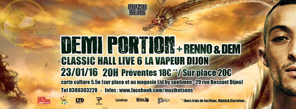 demiportion34's tweet photo. Le 23 janvier 2016 en concert à Dijon  à @lavapeurdijon ( billet: https://t.co/gejDOwAN0A ) https://t.co/uFX682BWJ7