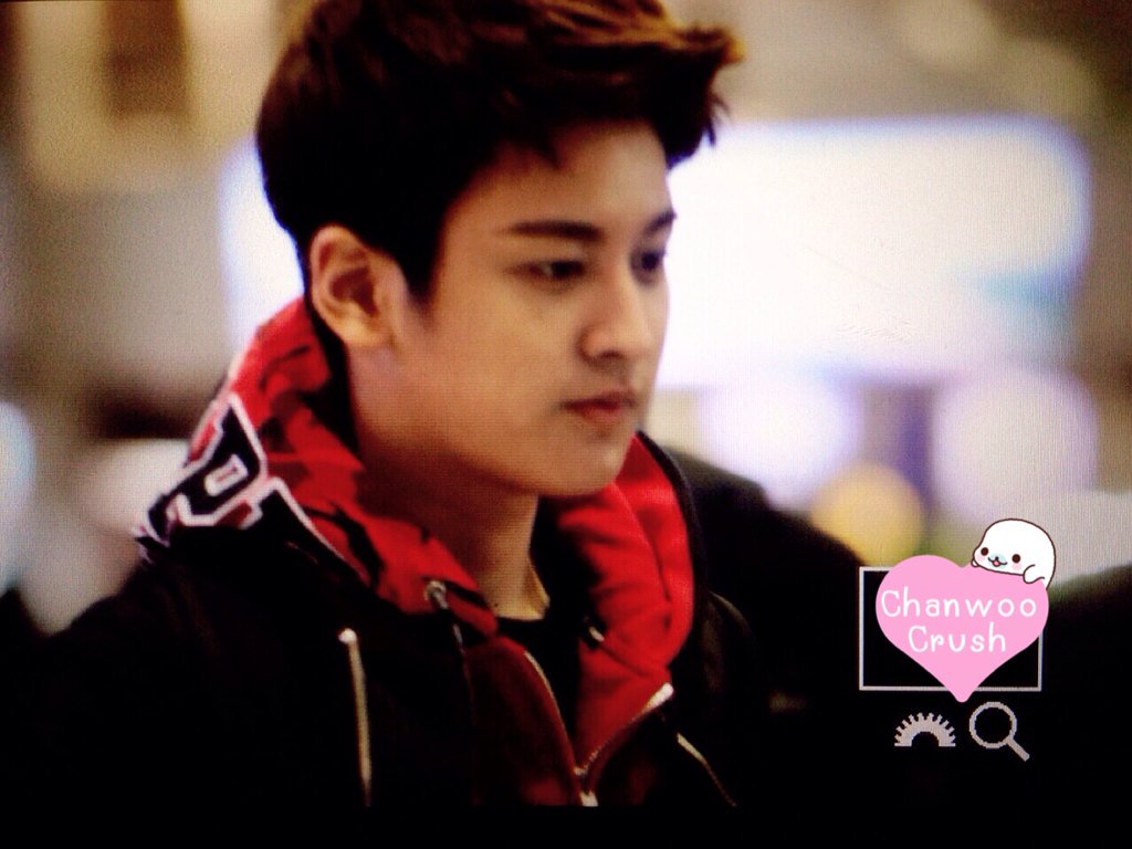 #CHANWOO @ ICN airport from Shanghai cr;onpict