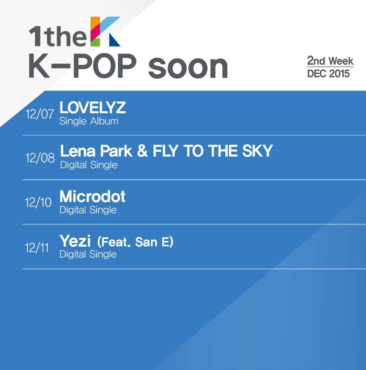hwanheejp117's tweet photo. 最も 期待されるアーテイストは?
08 Dec. Digital single
#플라이투더스카이
#FLYTOTHESKY
#LenaPark #박정형
#Hwanhee #환희
#BrianJ #브라이언
https://t.co/mdqC0r3NMb