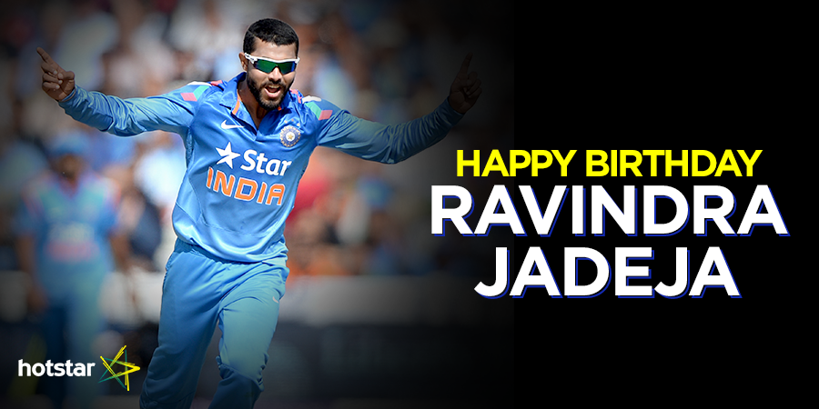 Here\s wishing India\s charismatic all-rounder \Sir\ Ravindra Jadeja a very Happy Birthday! 