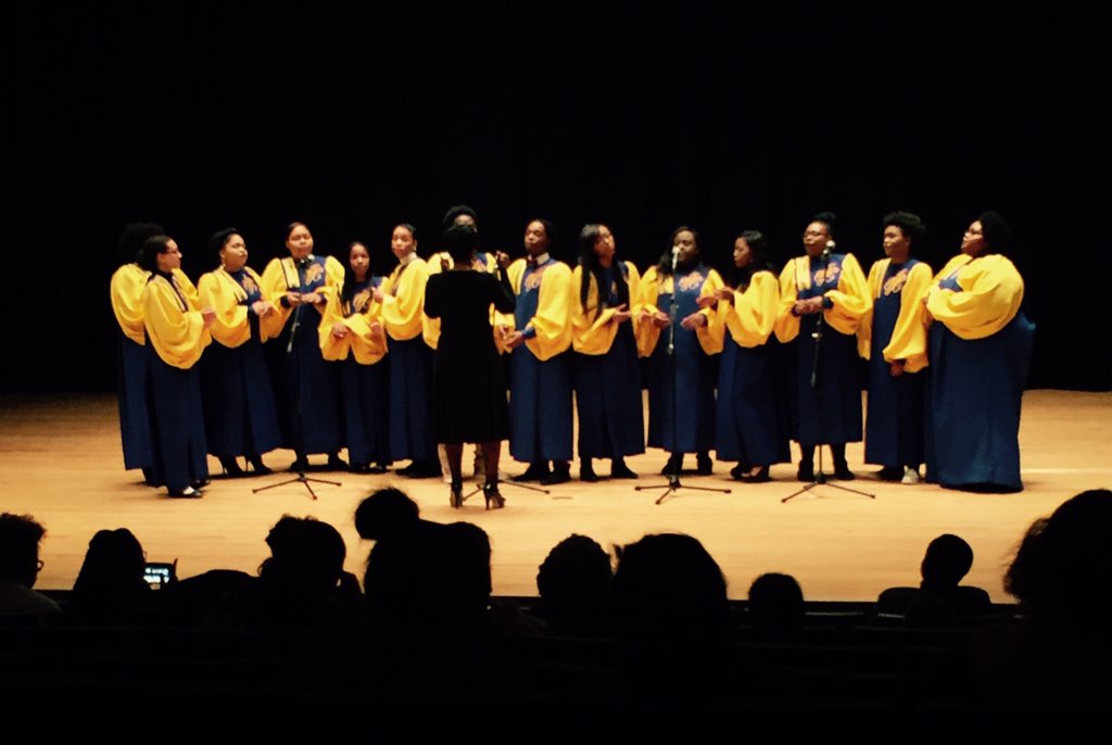 NeumannSGA's tweet image. Thank you to the Christina Brame Gospel Choir for putting on a great show tonight! @NeumannUniv