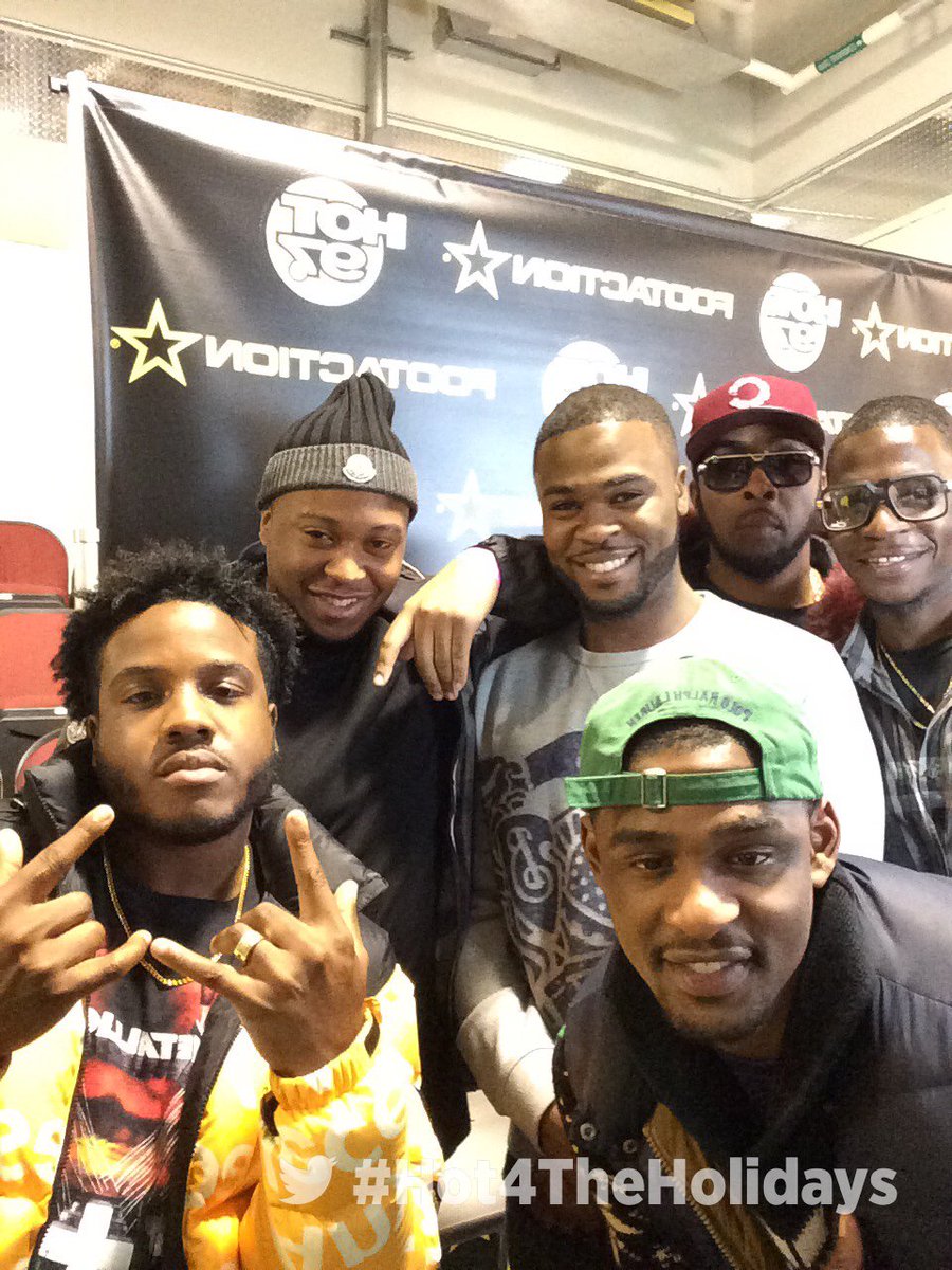 Footaction's tweet photo. #FootactionFresh on the @Hot97 #Hot4TheHolidays red carpet! #Ownit @io_moonwalkers https://t.co/KJXtdRyZVJ