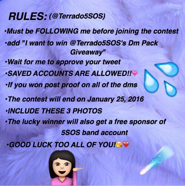ixzchrtyrhnsbg's tweet image. I want to win @Terrado5SOS 's DM pack giveaway.
#MTVStars One Direction #WeWillAlwaysSupportYou1D