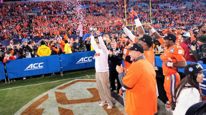 ClemsonFB's tweet image. What a time to be a #Clemson Tiger!