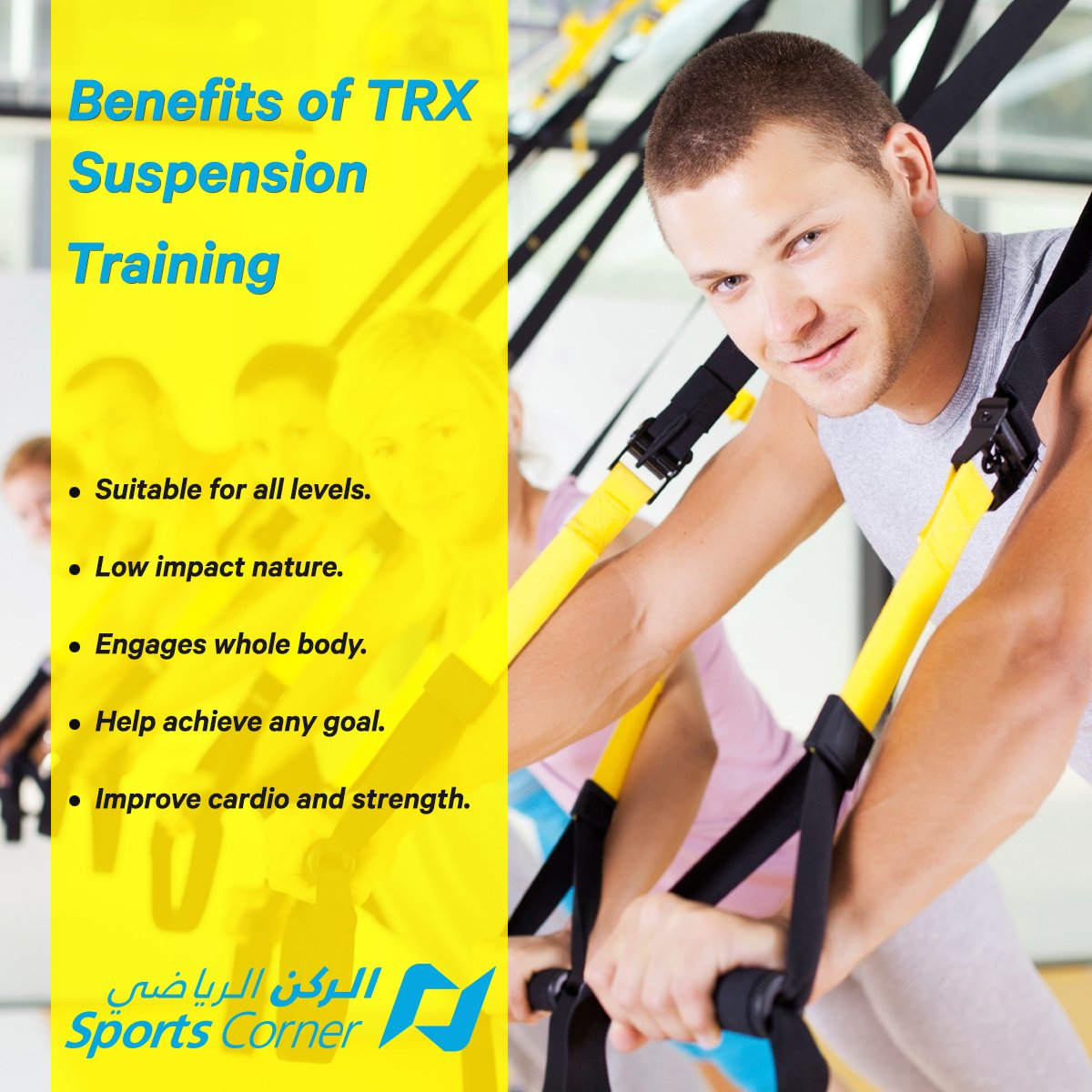 Sports Corner on X: Benefits of #TRX suspension training. Check all TRX's  benefits, #accessories and price here:    / X
