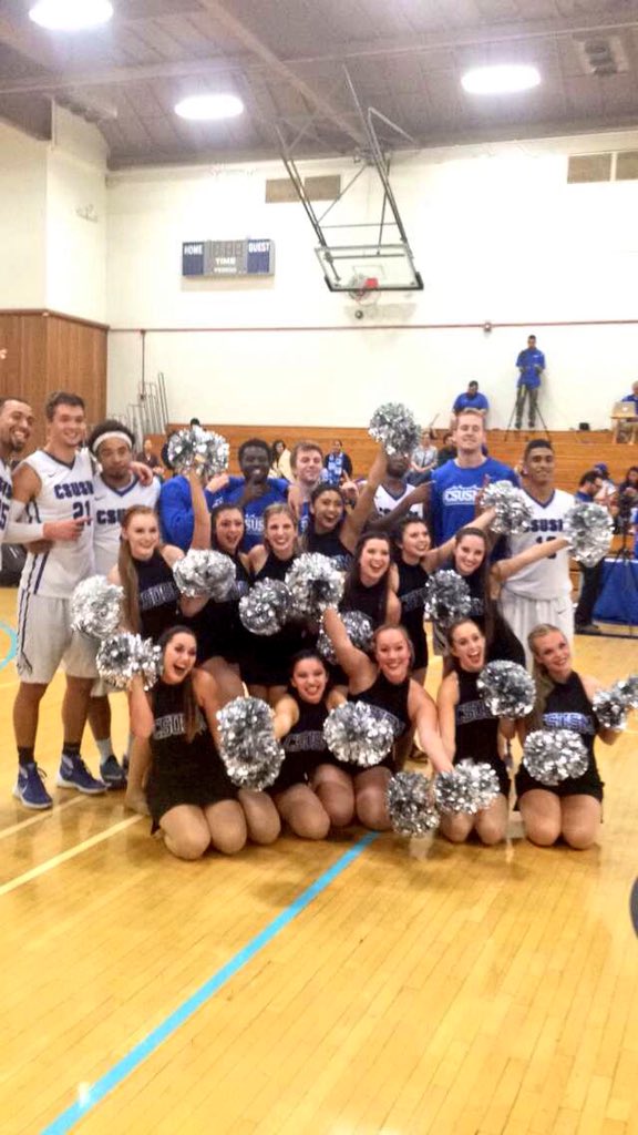 CSUSM's tweet image. Cougars win! @CSUSM_WBB score 73-61 and @CSUSM_MBB  score 67-60. #CSUSMHomecoming