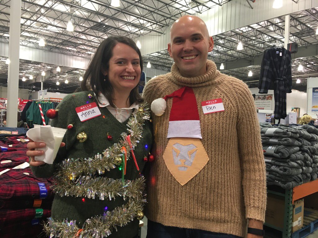 BenStice's tweet photo. #workfrontwonderland Workfront Ugly sweater Christmas party ftw! https://t.co/XgmFpac0Md