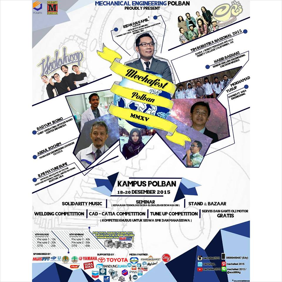 mechafest_'s tweet photo. HMJTM Politeknik Negeri Bandung proudly presents,
MECHAFEST 2015 https://t.co/ZHewqWKz4W