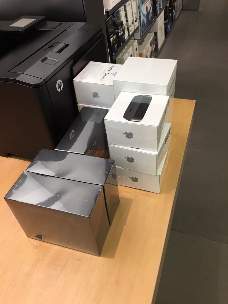 Ready to install all these Apple products for a customer.