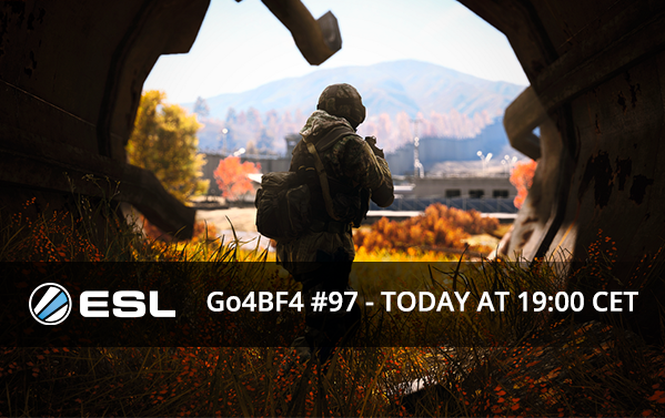 ESLBattlefield's tweet photo. [EU][PC] In 4h the #Go4Bf4 Cup #97 kicks off with €100 in prize money! Sign up here: https://t.co/jpa1Im7yLd #BF4 https://t.co/jfcMXlXk5B