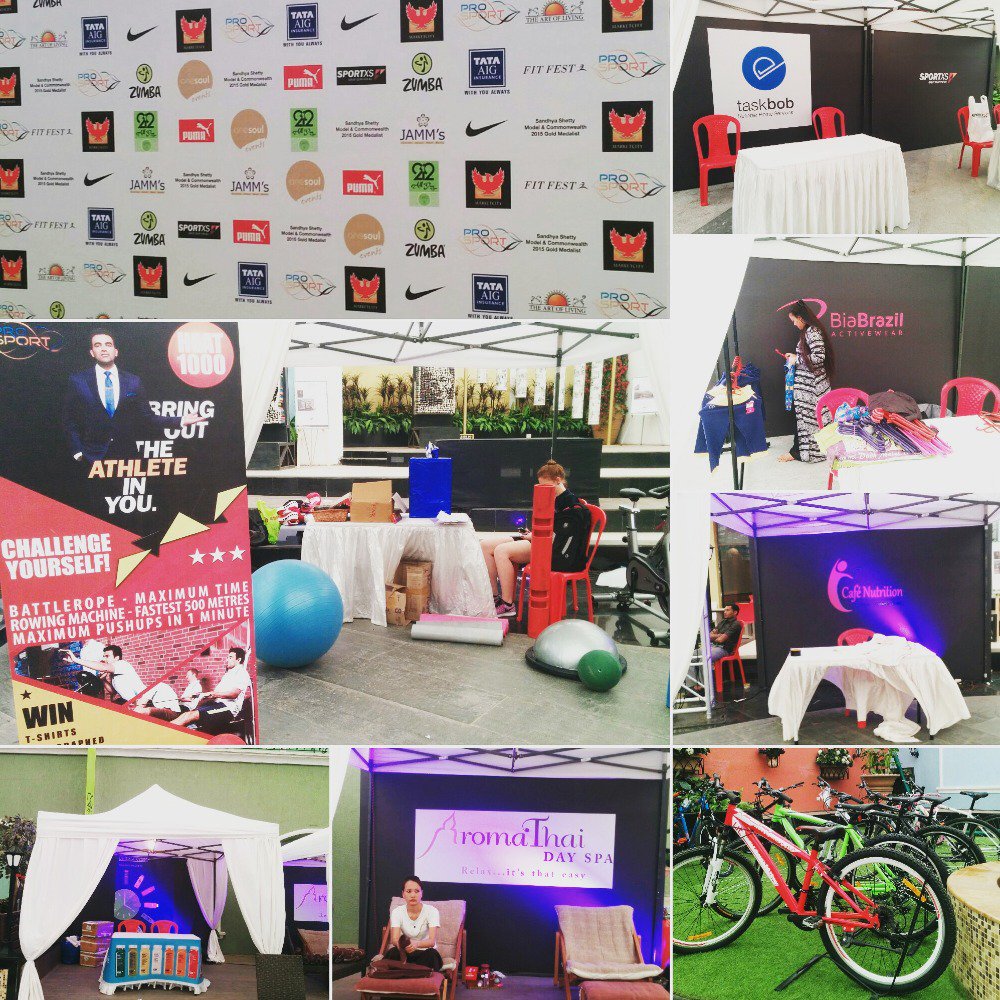 onesoullife's tweet photo. All the brands prepping up for the show today at @MarketcityKurla by #OnesoulEvents! #Mumbai https://t.co/mIdGHQDNIC