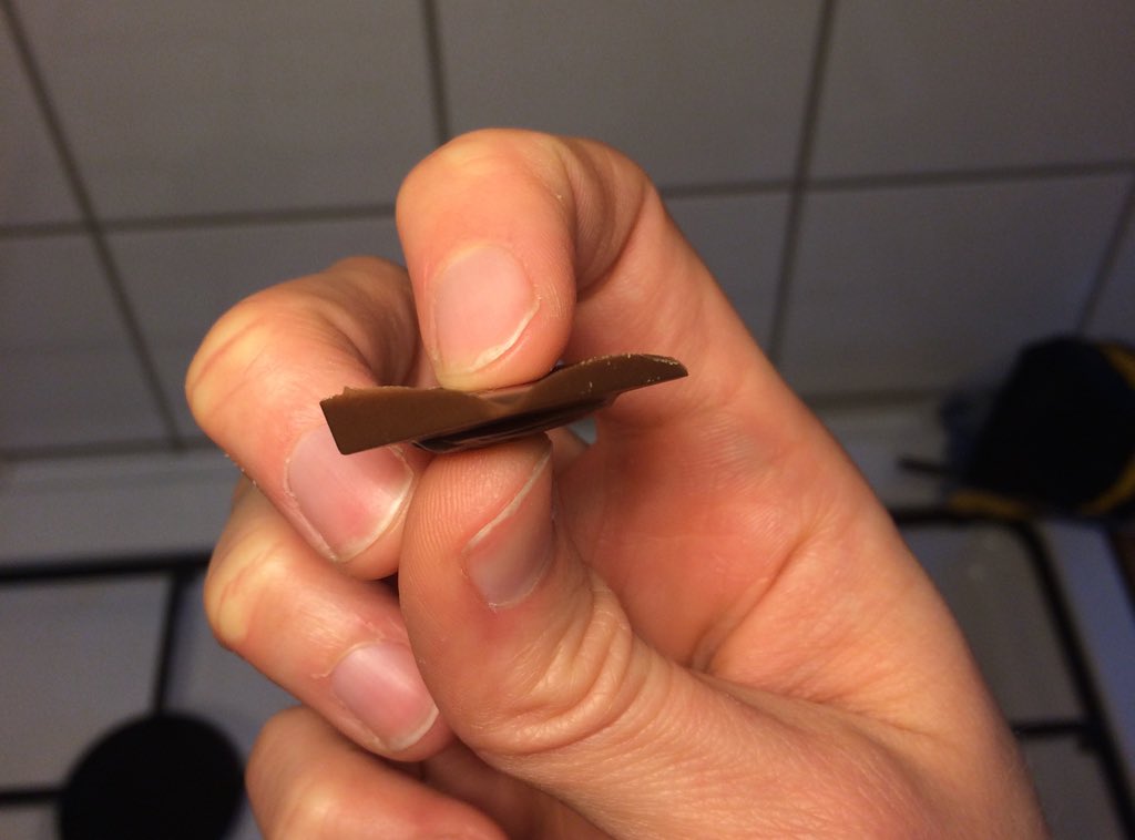 Man kommer ju inte gå upp i vikt av chokladjulkalendern alltså. (Rasar!)