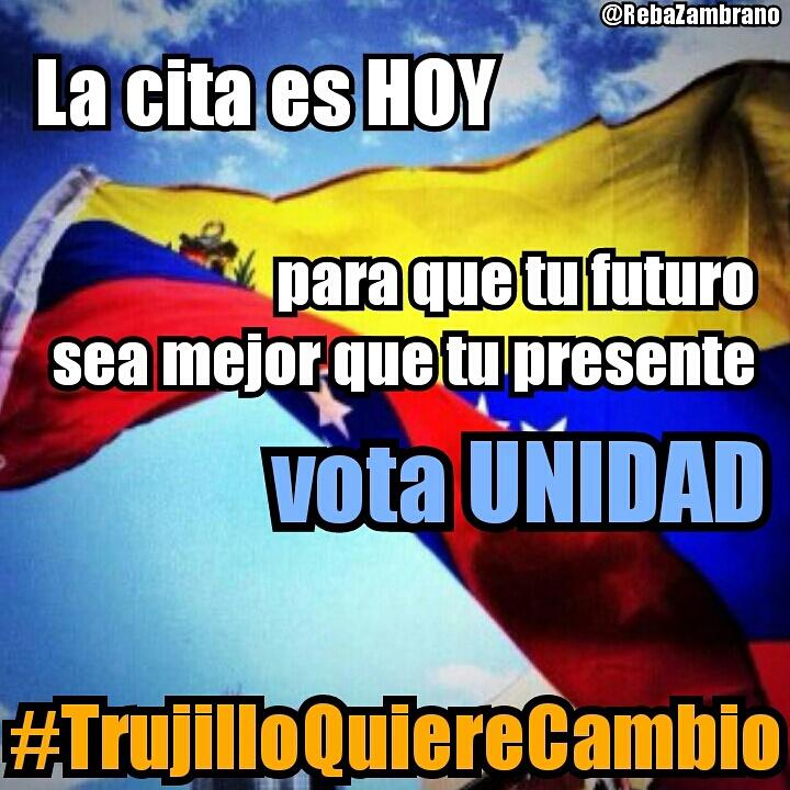 RebaZambrano's tweet photo. Hoy decidimos el futuro de nuestro país.
#Trujillo vamos a #votar #AbajoALaIzquierda #enlaesquina #ladelamanito https://t.co/V7PVCG8WuS
