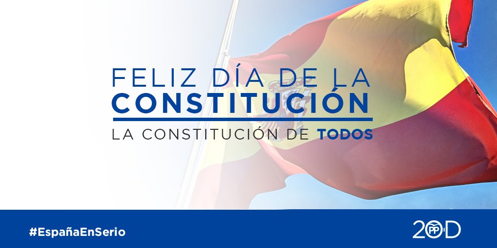 ppopular's tweet photo. Hoy celebramos el #DíadelaConstitución, la Constitución de todos https://t.co/YnQW0qv220