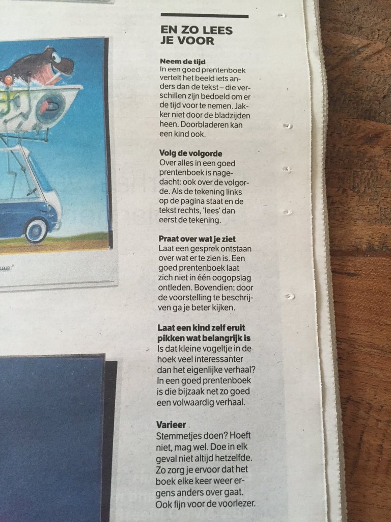 VDRSnl's tweet photo. Hoe lees je een #prentenboek voor? 5 tips van @nrc #voorlezen @vvlezen  #VitalDaddy https://t.co/uVv01X0kOQ