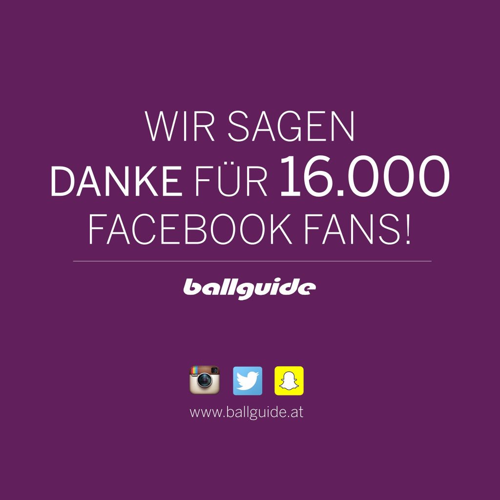 ballguide_at's tweet photo. 16.000!!!! #Facebook #like https://t.co/ENdLhUqFSh