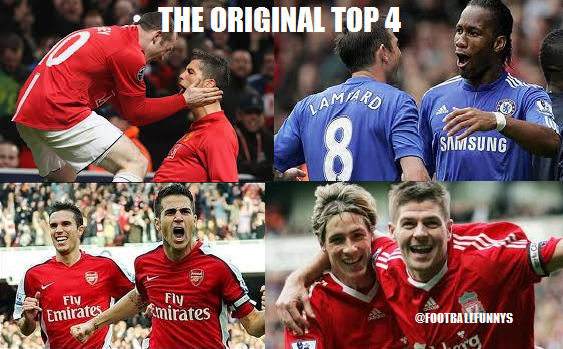 FootballFunnys's tweet photo. The Original Top 4... https://t.co/ZGvP8aRDdv