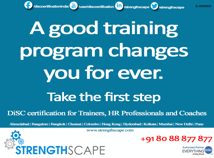 discasia's tweet photo. 17-18 Dec 2015 Train the Trainer - DiSC Certification India Bangalore. Learn to interpret DiSC profiles. Top Ratings https://t.co/Y7zicOnOOH