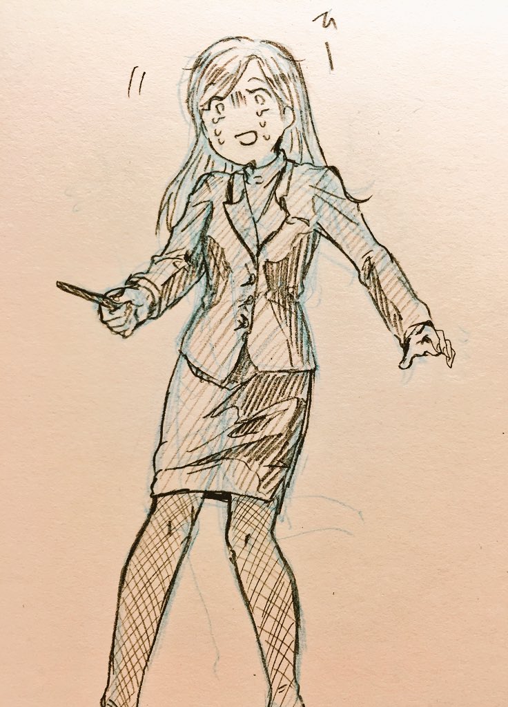 あ"あ"ペンタブ壊れた😂😂課題が詰まってしまった。それに、描きかけの絵も結構有るのに😂😂不貞ドラ子落書き。女体化注意だよ! 