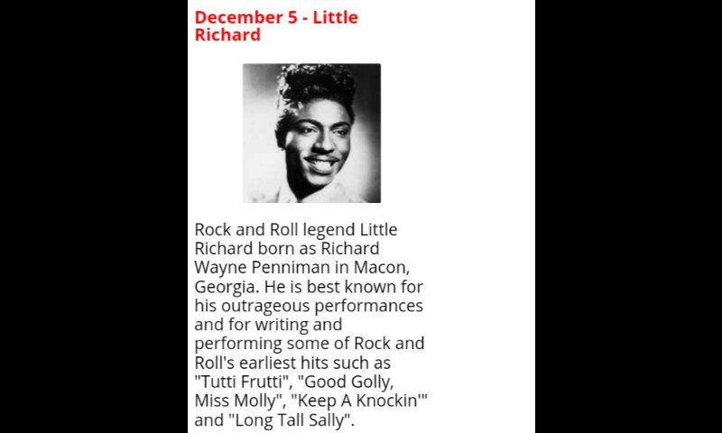 Happy Birthday to Little Richard from Norris Brown & the L.T.M. family 