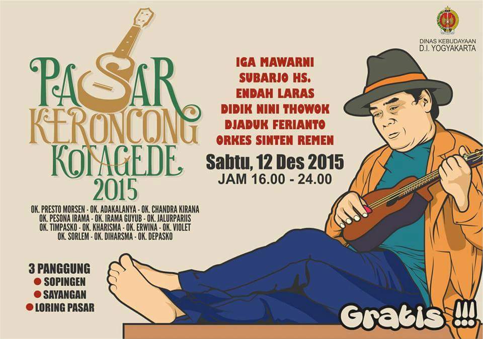 Pasar Keroncong Kotagede 2015 | Sabtu, 12 Desember 2015 jam 16.00-24.00 wib | <a href="/lingganesia/">konco critomu..</a>