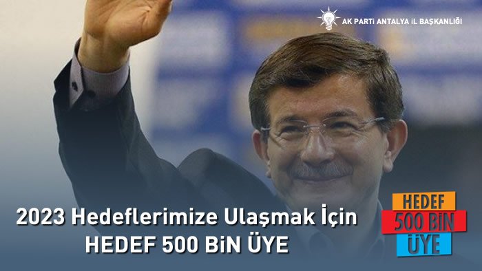 #Hedef500binÜye
