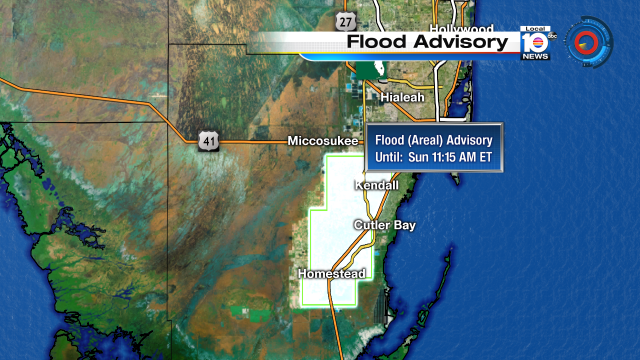 Even though we are waking up drier this mroning, the damage is already done. Central Miami Dade under flood adv. https://t.co/epc0ylP4a5