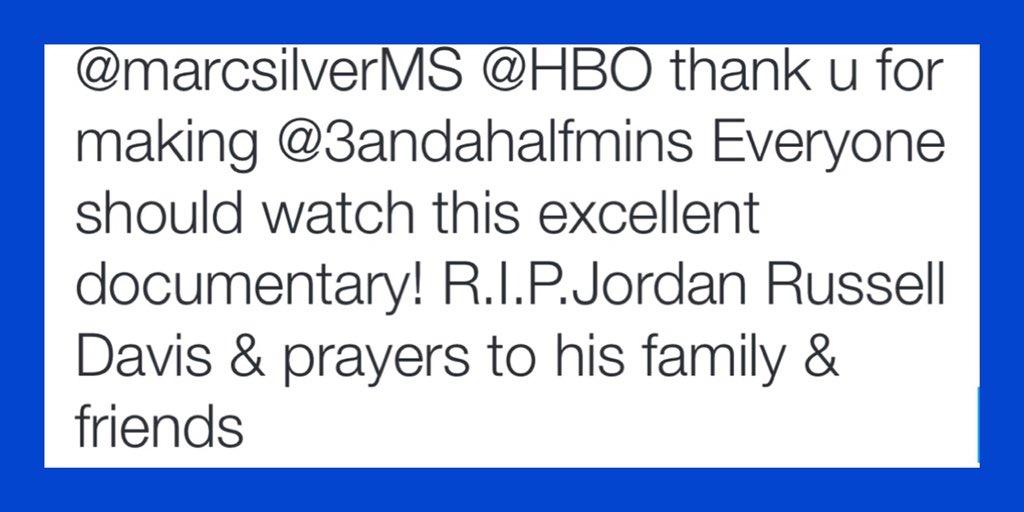 F5th's tweet photo. .@marcsilverMS @HBO hope u win an #Oscar & hope everyone will watch @3andahalfmins #JordanRussellDavis https://t.co/MHJfH3QqPg