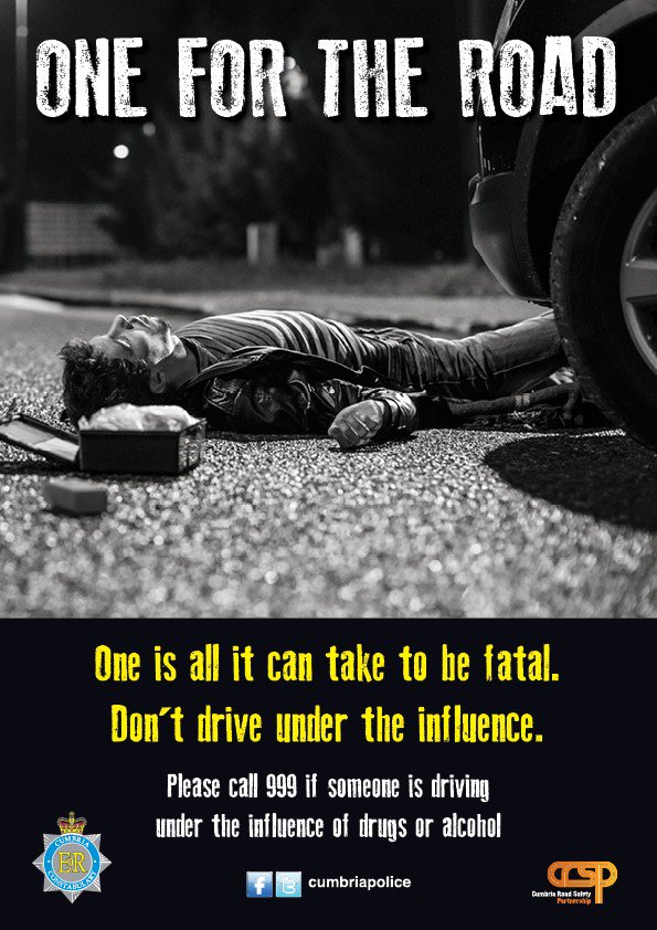 If you know of someone driving under the influence of drugs or alcohol please call 999. #DontDriveUnderTheInfluence