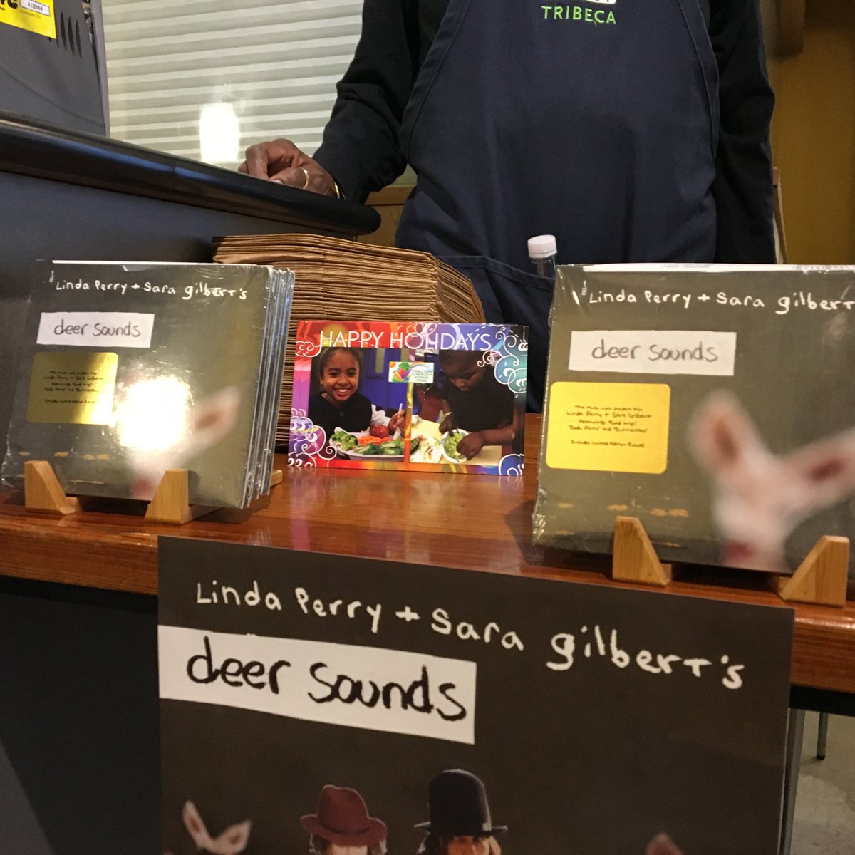 CoolSchoolFood's tweet photo. Happening now at @wholefoodsnyc Tribeca @DeerSoundsMusic with @CoolSchoolFood https://t.co/NhQzbHXFI2