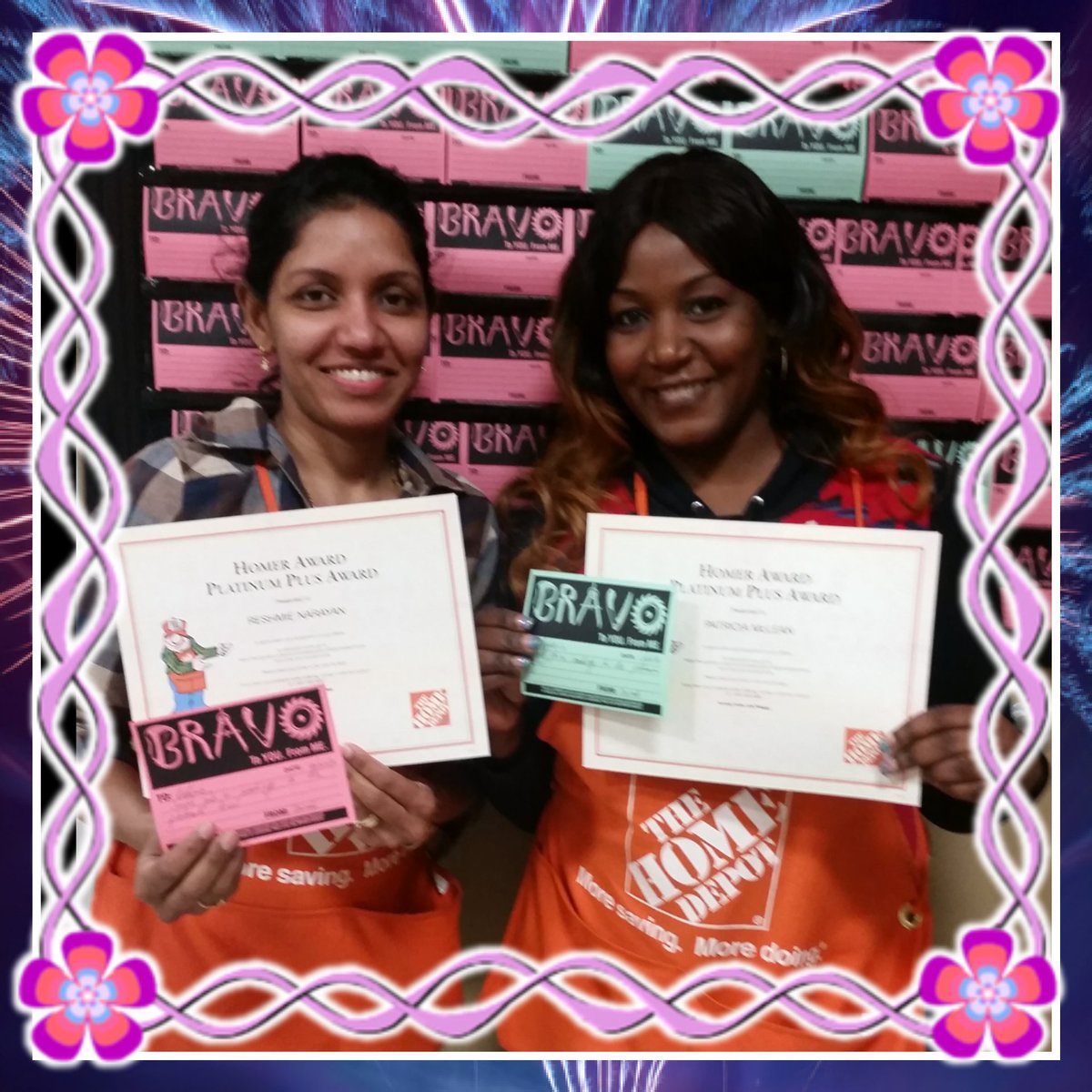 sherifa306's tweet photo. We have two platinum  award winners here.💐congrats  to Pat  and Reshmie💐 @lic6955  @AlizdelR @SL_leighton https://t.co/E0slokx7VA